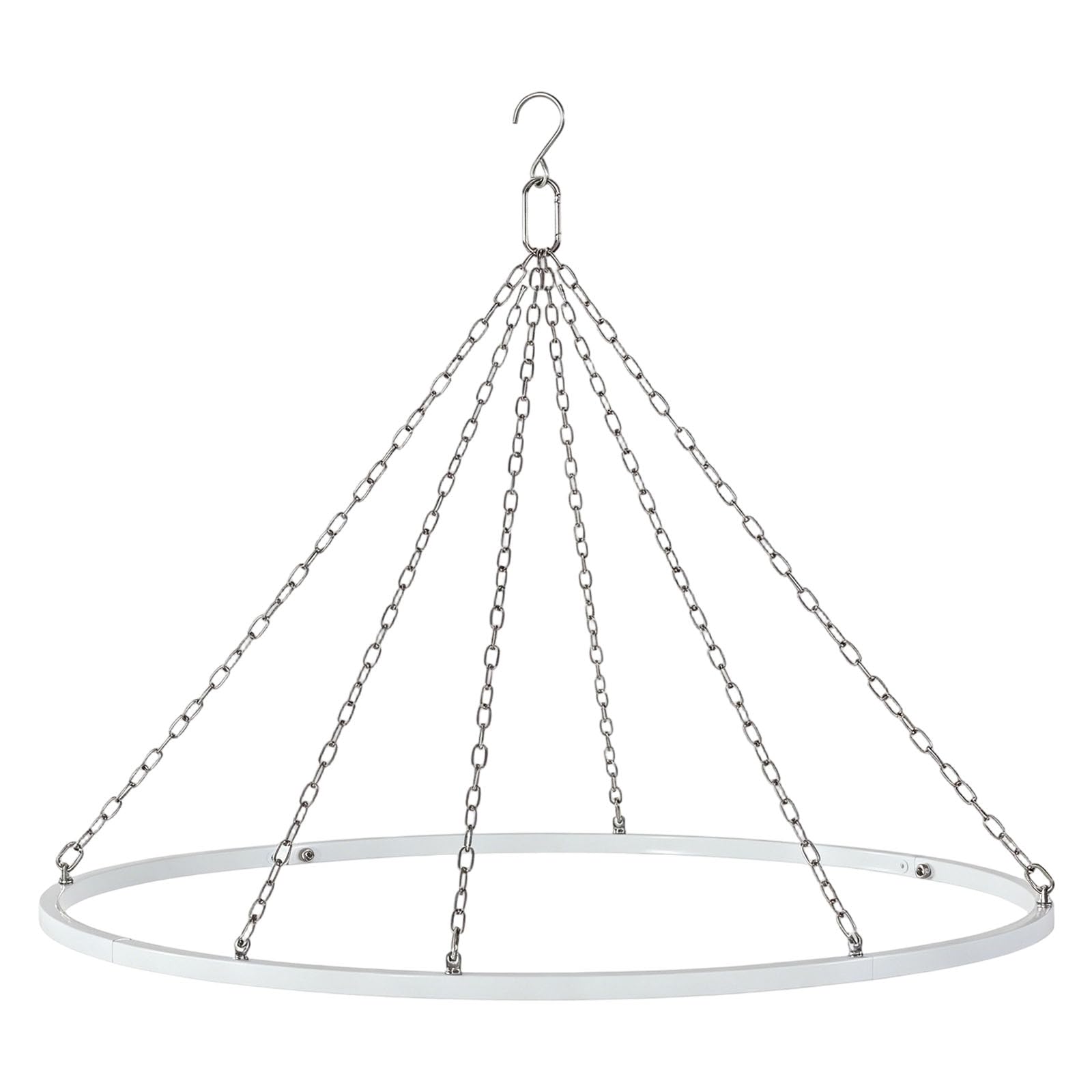 24 Inches White Finish Ceiling Drapes Hanging Set Wedding Canopy Hoop Metal Hardware for Draping Fabric Ceiling Decors Drapery Hanging Hoop