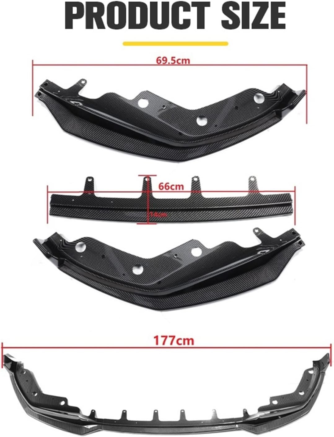 個の車のフロントバンパーリップスポイラーシャントディフューザー取り外し可能なボディキット保護カバー BMW G20 3 【フロントバンパーリップボディキットスポイラースプリッターカーボンファイバーバンパーカナードスプリッター】 シリーズ