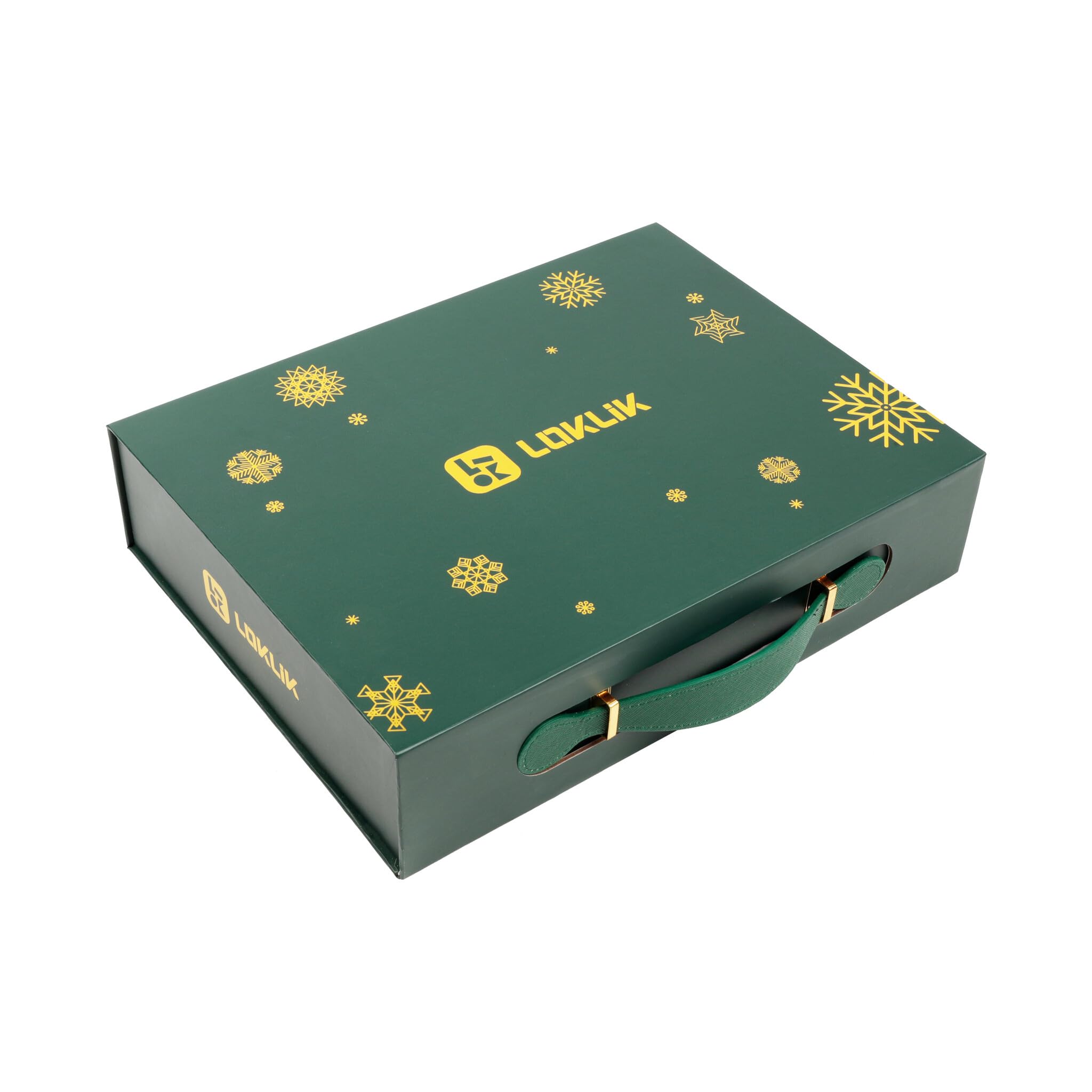 LOKLIK - Caja de Navidad de edición limitada - Kit de bricolaje festivo con vinilo de transferencia térmica, adornos y más para decoraciones y regalos personalizados