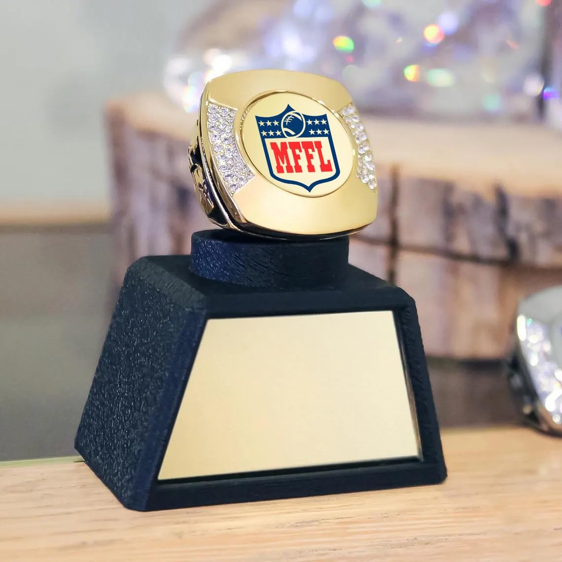 Custom Fantasy Football FFL Logo Ring