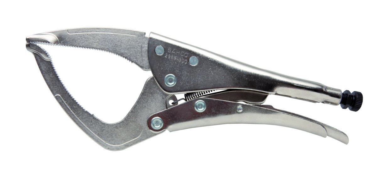Bahco 2969-300 Grip Pliers with Long Thin Jaws 300 mm, Silber