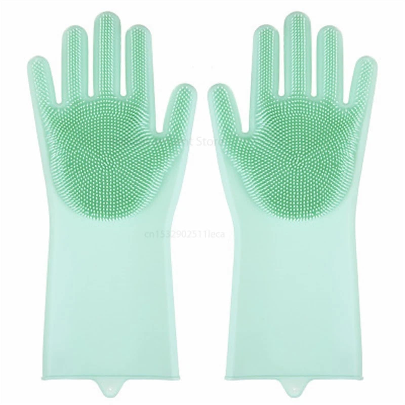 guantes limpios, Utensilios de limpieza cocina, guantes silicona for el hogar(Green)