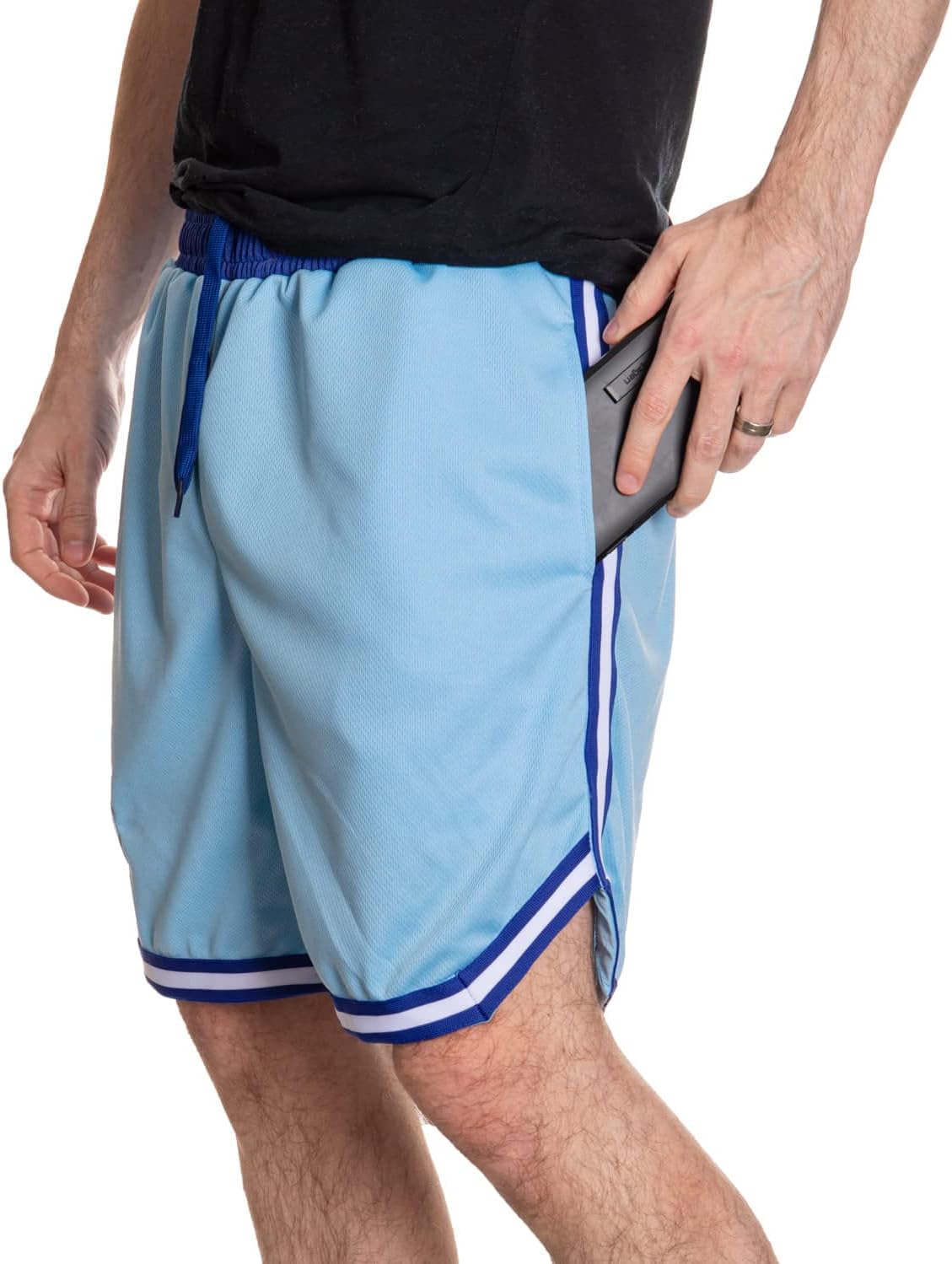 Officially Licensed NHL Men's 2 Tone Air Mesh Shorts Lined with Pockets