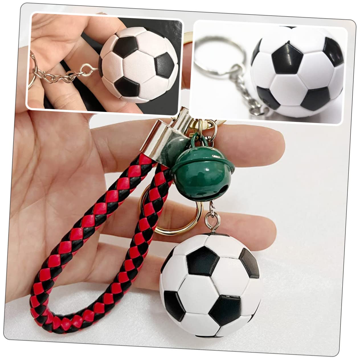 POPETPOP Llavero De Futbol Fiesta De Futbol Redes De Billar Deportes Cotillones Decoración De Fútbol Llavero Colgando Colgantes Balones De El Plastico