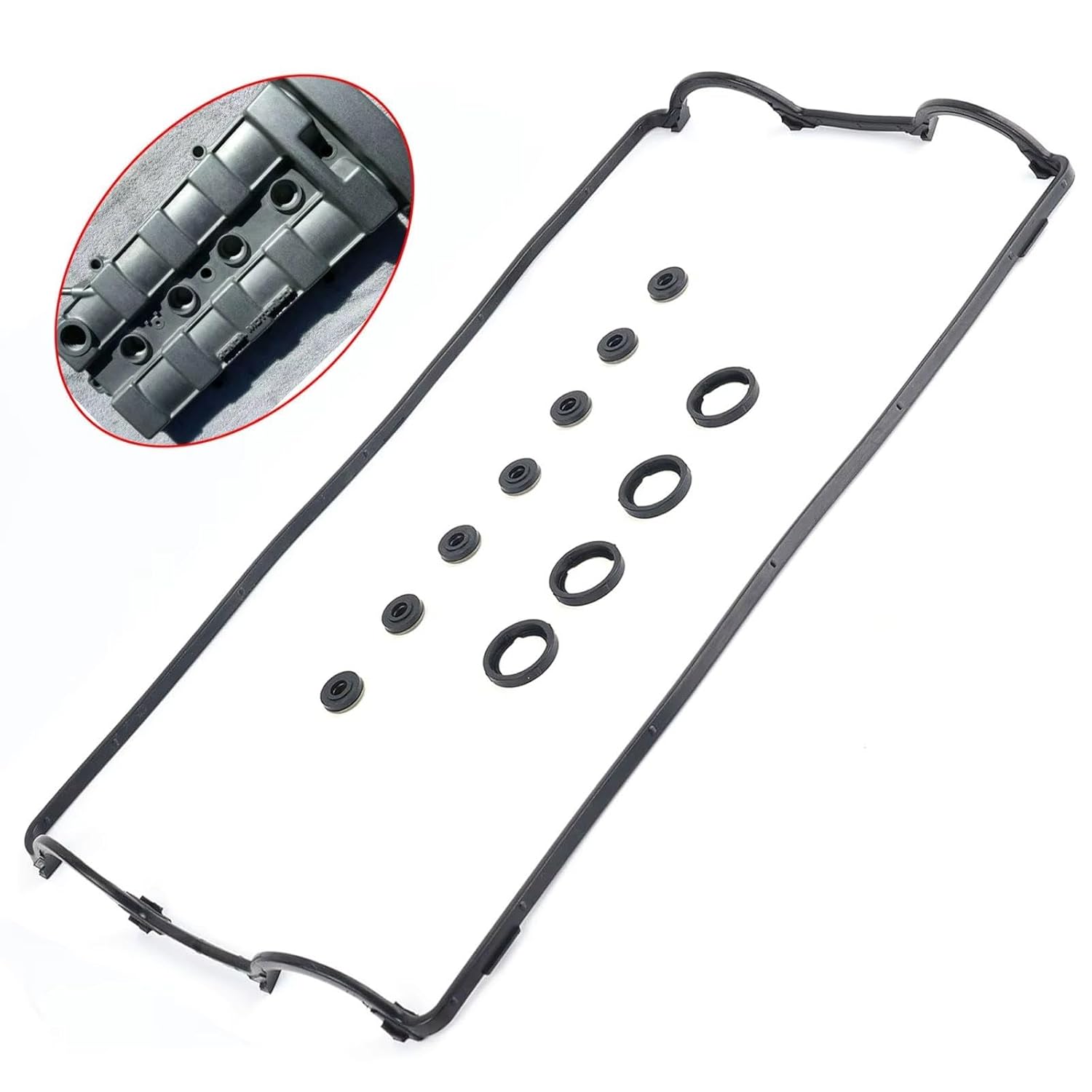 Engine Valve Cover Gasket Compatible with Acura for Integra 1.8l 1990 1991 1992 1993 Accessories Engines Valve Cover Gasket Replacement OEM 12341-PR4-A00 12342-PT2-000