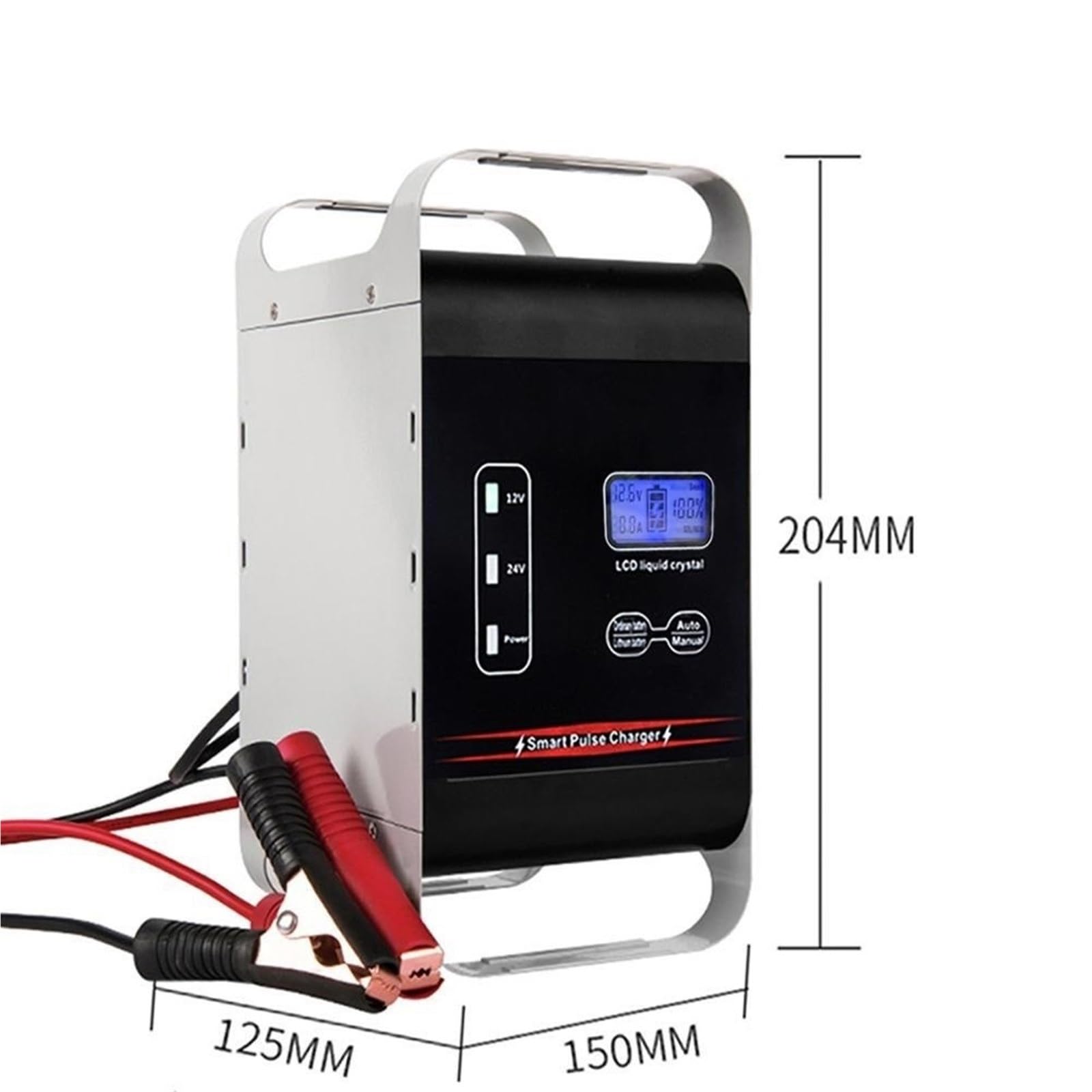Cargador de Batería de Coche 12V 24V 600W de Gran Alcance la batería del Cargador Coche 6A - Móvil 100A 200A 400Ah Barco Auto Carretilla elevadora Almacenamiento