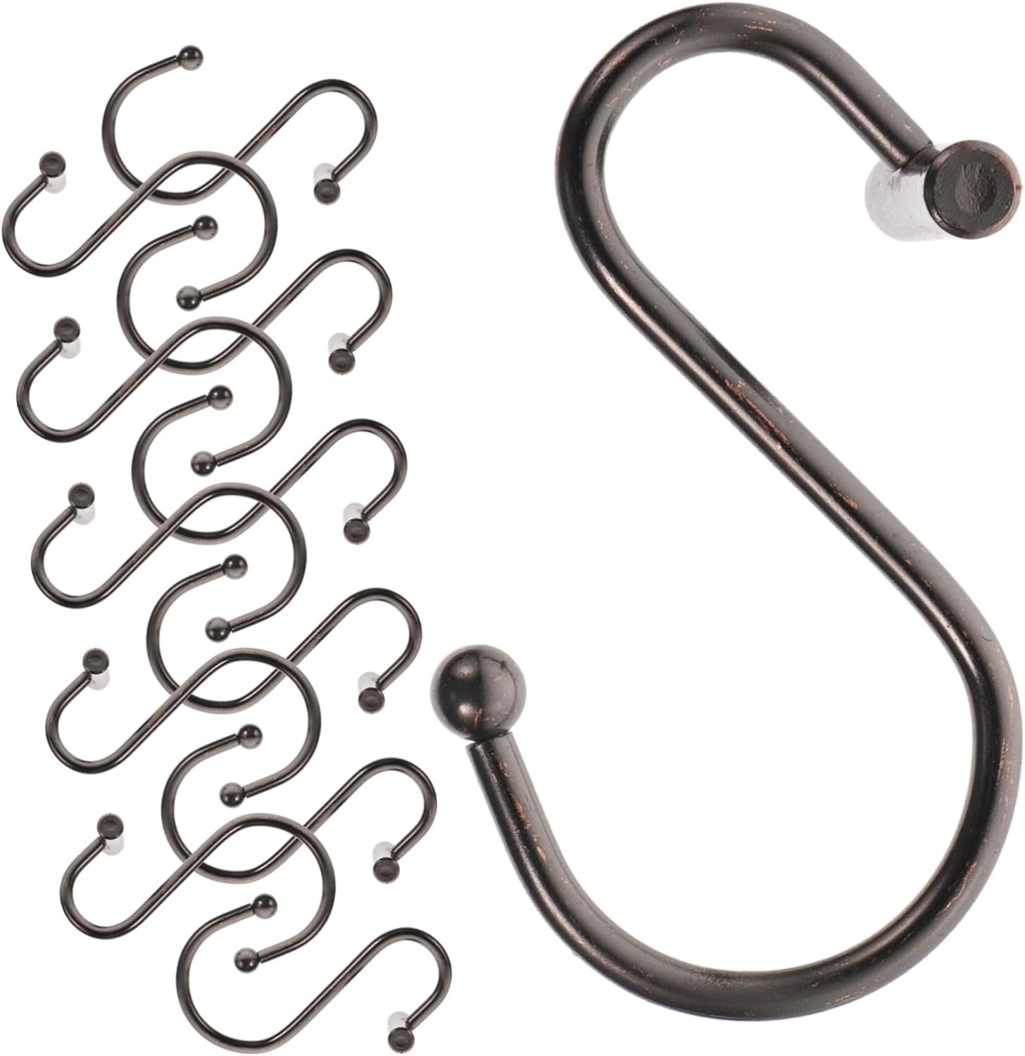 36pcs Shower Curtain Hooks Bathroom Hooks for Easy Installation Smooth Sliding Versatile Hangers for Shower Window Curtains Bathroom Bedroom Living Room