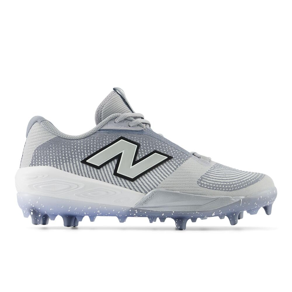 New Balance FuelCell Comp V4 Herren-Baseballschuh, Team Away Grau/Weiß, 43 EU – Ansicht 3