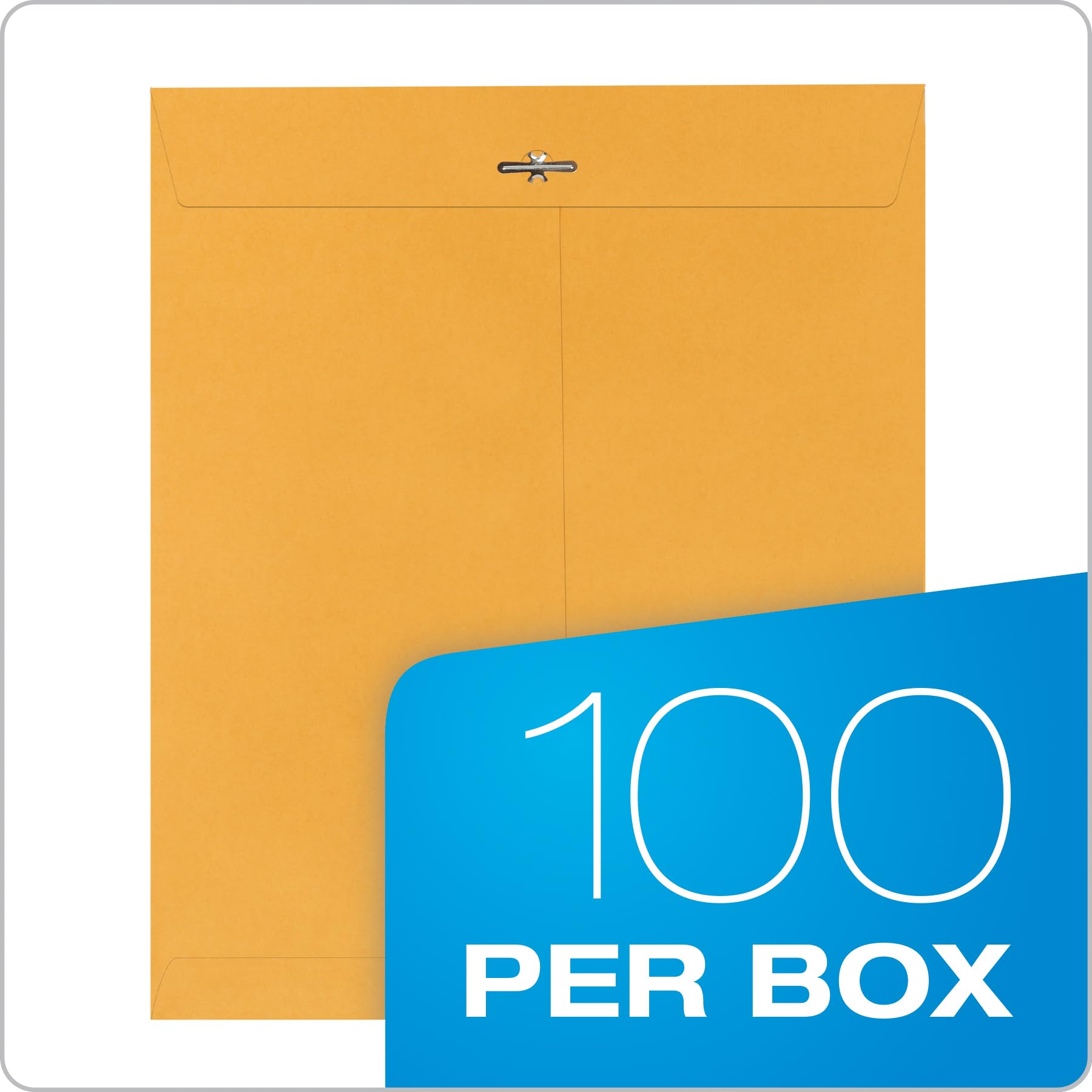 Quality Park 37895 wysokiej jakości klamry parkowe, 25 x 30 cm, 28 kg, brązowy kraft, 100 / pudełko