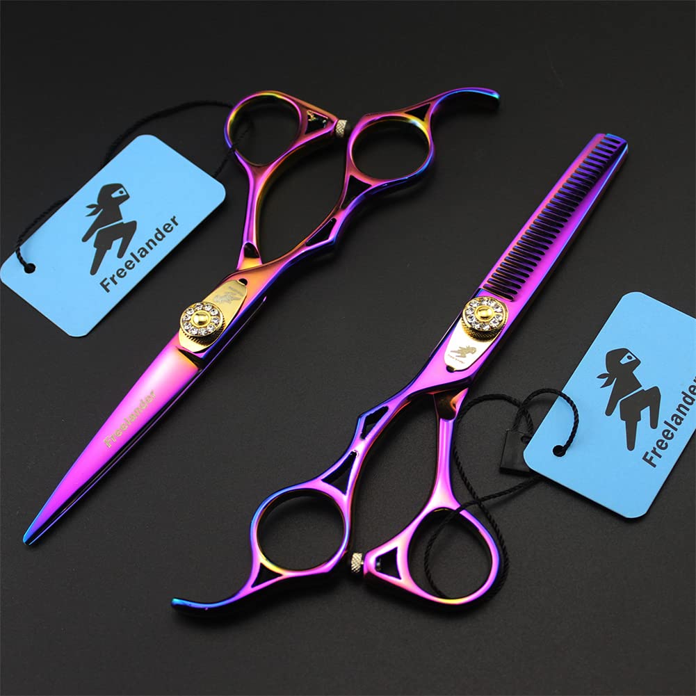 Ciseaux À Couper Les Cheveux De La Main Gauche De 5,5 Pouces, Ciseaux De Coupe De Cheveux en Acier Inoxydable 440C, Barbiers Ou Usage Domestique, Léger Et Net