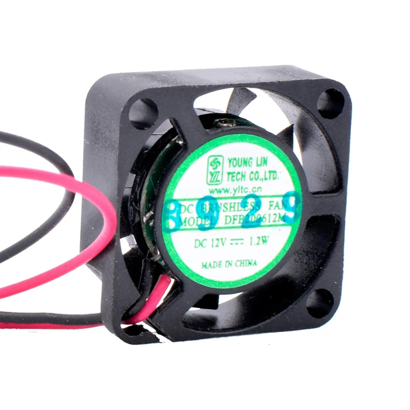 FCARUMIQP DFB200612M 2cm 20mm Fan 20x20x6mm DC12V 1.2W 2 Wires Double Ball Bearing Mini Cooling for Router Projector