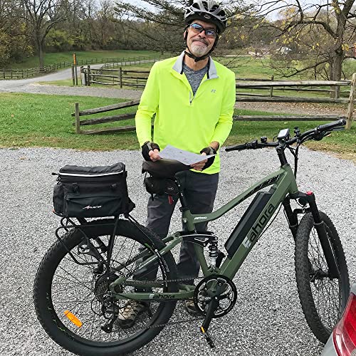 Eahora Electric Bike Am100 Plus 30Mph Electric Bike For Adults 750W Peak/14Ah Upgraded Mountain Ebike 27.5'' Electric Mountain Bike With Full Suspension, 9-Speed Gears, Dual Hydraulic Brakes #TOP5