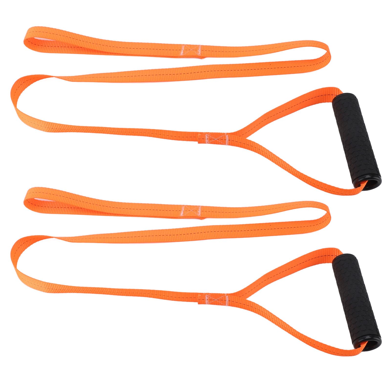 Sangle De Traction Pour Cerf Et Gibier - 150 Cm En Nylon Orange - Pour Tirer Sangliers, Troncs, Bagages