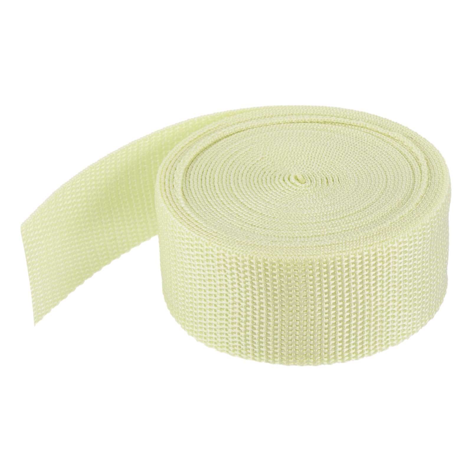 MECCANIXITY Lightweight Polypropylene Webbing Strap 1 1/2" 5 Yard Backpack Strapping Band Apricot for Outdoor Luggage Cargo Straps
