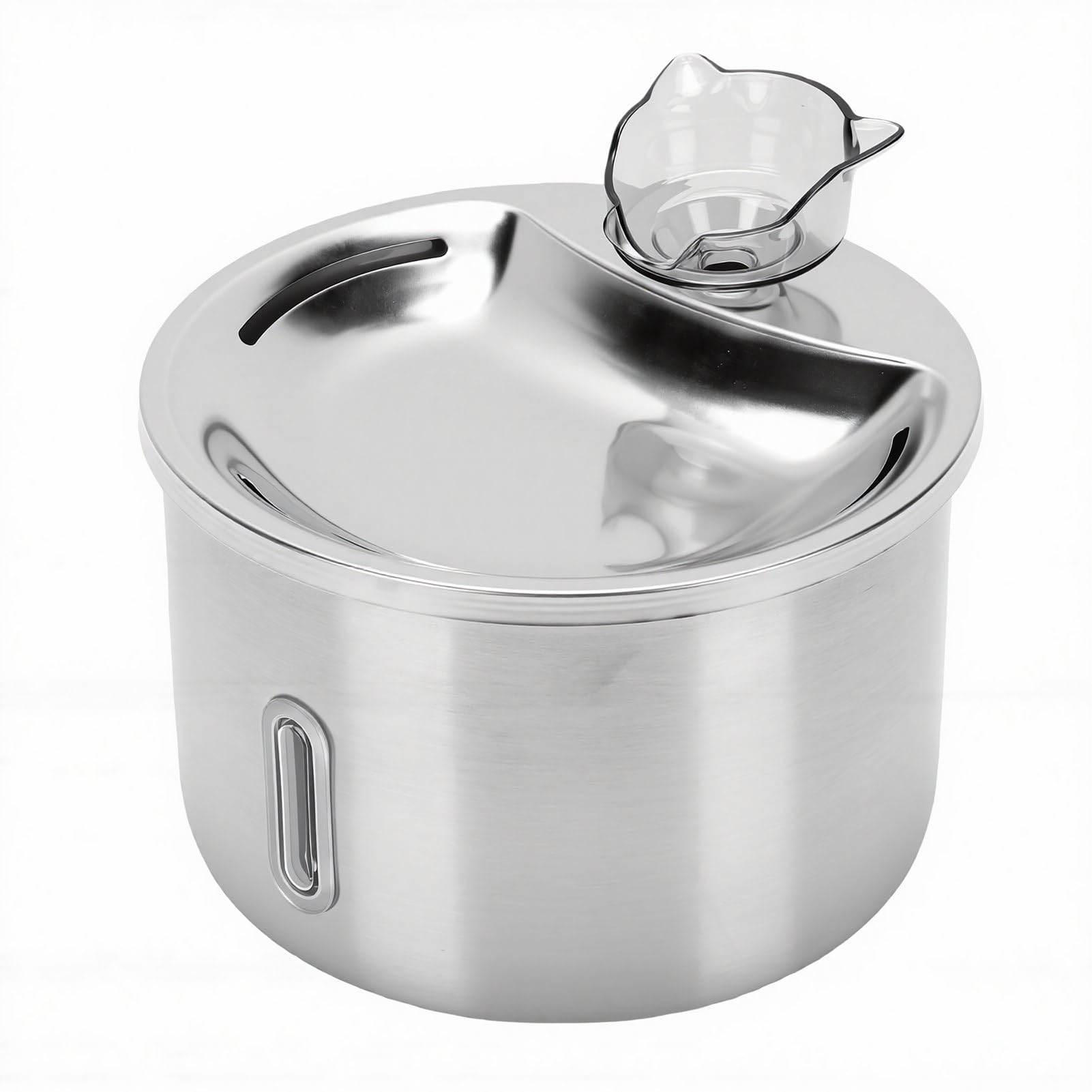 Fontana d'acqua per Animali Domestici Dispenser Automatico d'acqua in Acciaio Inossidabile Grande capacità con Filtrazione Circolante Pompa Silenziosa Design Leggero per Gatti e Cani di