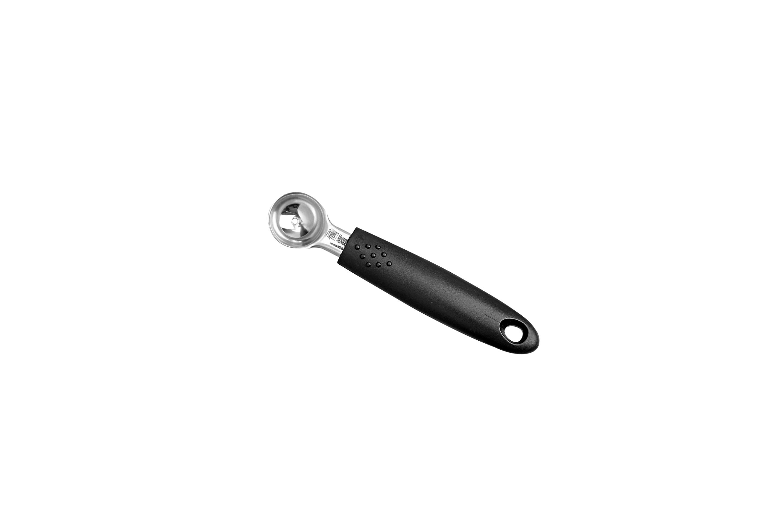 PERFEKT MESSER Melon Baller Stainless Steel Blade with Strong Grip - Black
