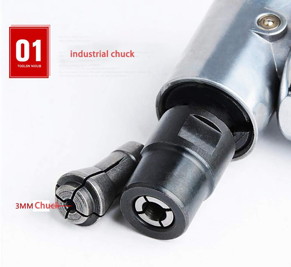 Pulidora neumática de aire - Kit de pulido rotativo con 10 cabezales de pulido para moldear metal y aluminio, ideal para pulir neumáticos