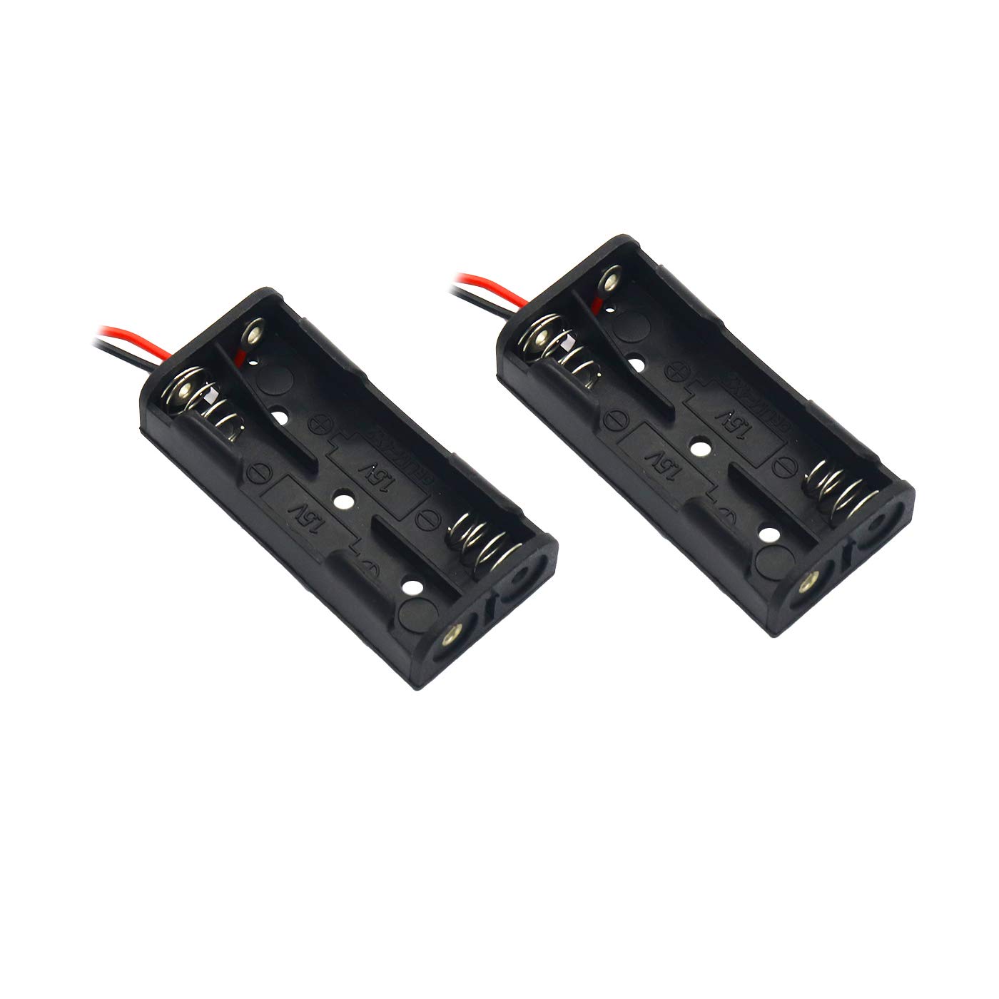 Electronic Spices 2 pcs 1.5V AAA Battery Holder Black & Red Wire Leads 2 slots (B08RSJDZ6G) Amazon Price History, Amazon Price Tracker