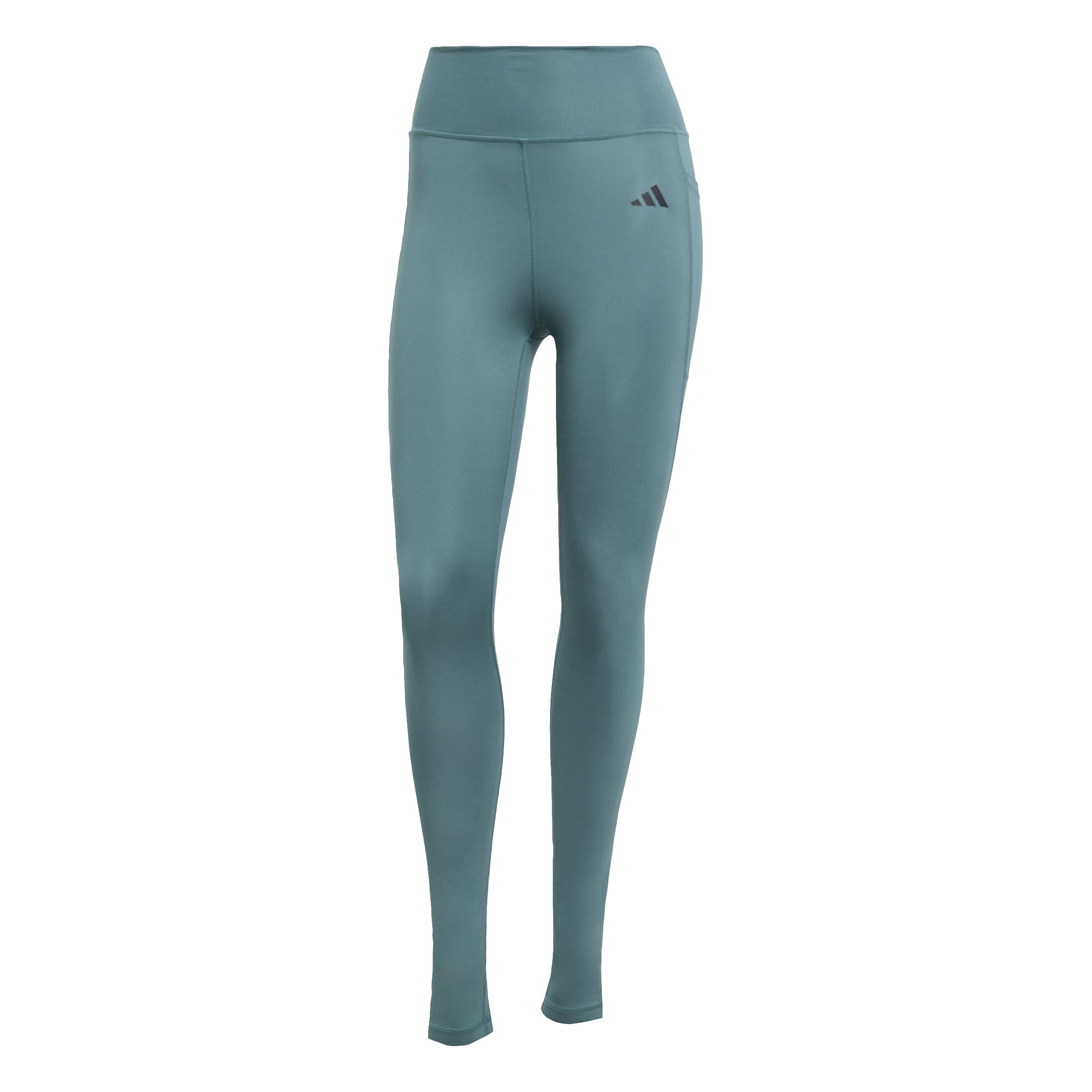 adidas Women's Optime Essentials Stash Pocket Full Length Leggings, preloved Teal, XXS