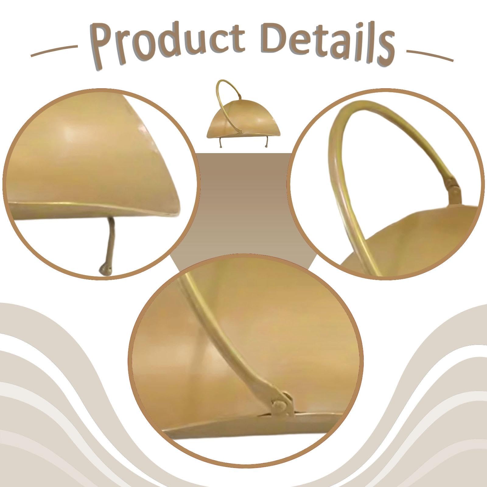 Milageto Soporte para leña para Chimenea, Cesta para leña, Soporte para apilar leña, Resistente, para Interiores, con asa, Accesorio Europeo para Chimenea, Oro