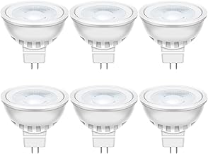 Auting GU5.3 led warmweiß MR16 LED 5W Lampe 12V, 50 Watt ersetzt, 2700K Warmweiß 38° Abstrahlwinkel LED Spot MR16, 560Lm AC/DC 12Volt Led Leuchtmittel, Nicht dimmbar, 6 Stück