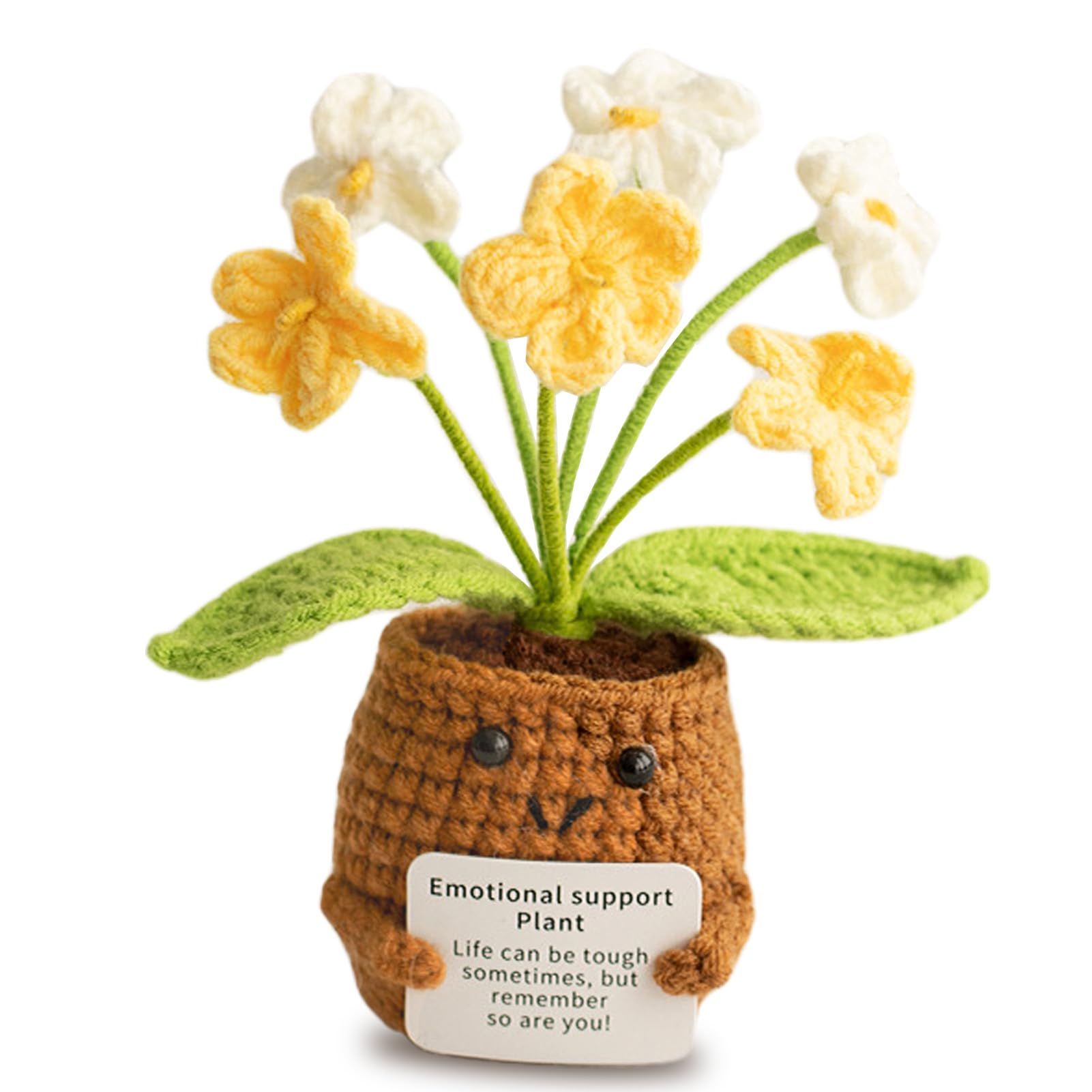 Aruigu Pocket Hug Herz Kleine Geschenke, Positive Kartoffel Serien Gehäkelte Glücksbringer Gute Besserung Genesungsgeschenke Geschenke Prüfung Zeugnis Geburtstagsgeschenk Freunden Kollegen