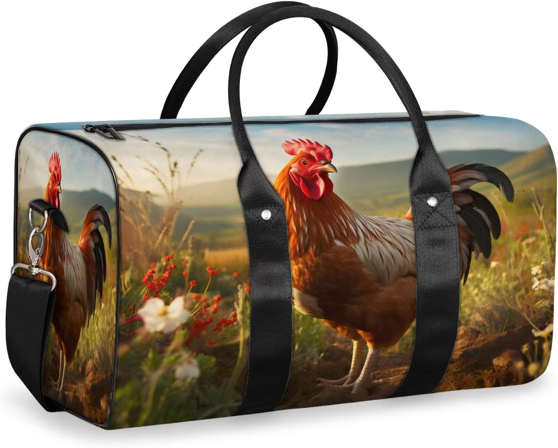 Meadow Rooster Travel Duffel Bag for Women Men Large Capacity Overnight Weekender Bags for Lightweight Waterproof Sport Gym Bag for Workout Yoga Swim