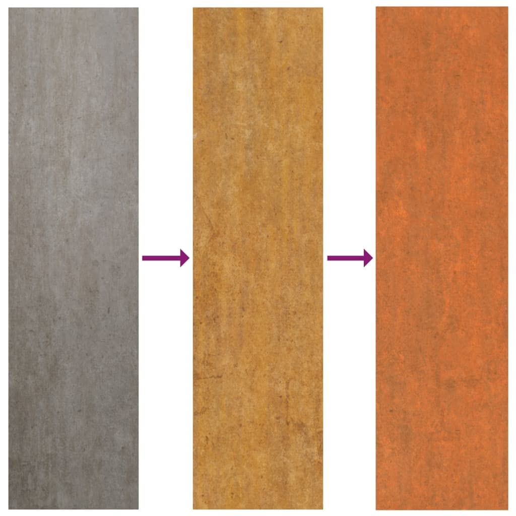 Genérico Paneles de tejado 12 uds Acero corten Oxidado 60x44 cm,Bricolaje,Materiales de construcción,Techo,Tejas y baldosas para techo-151970