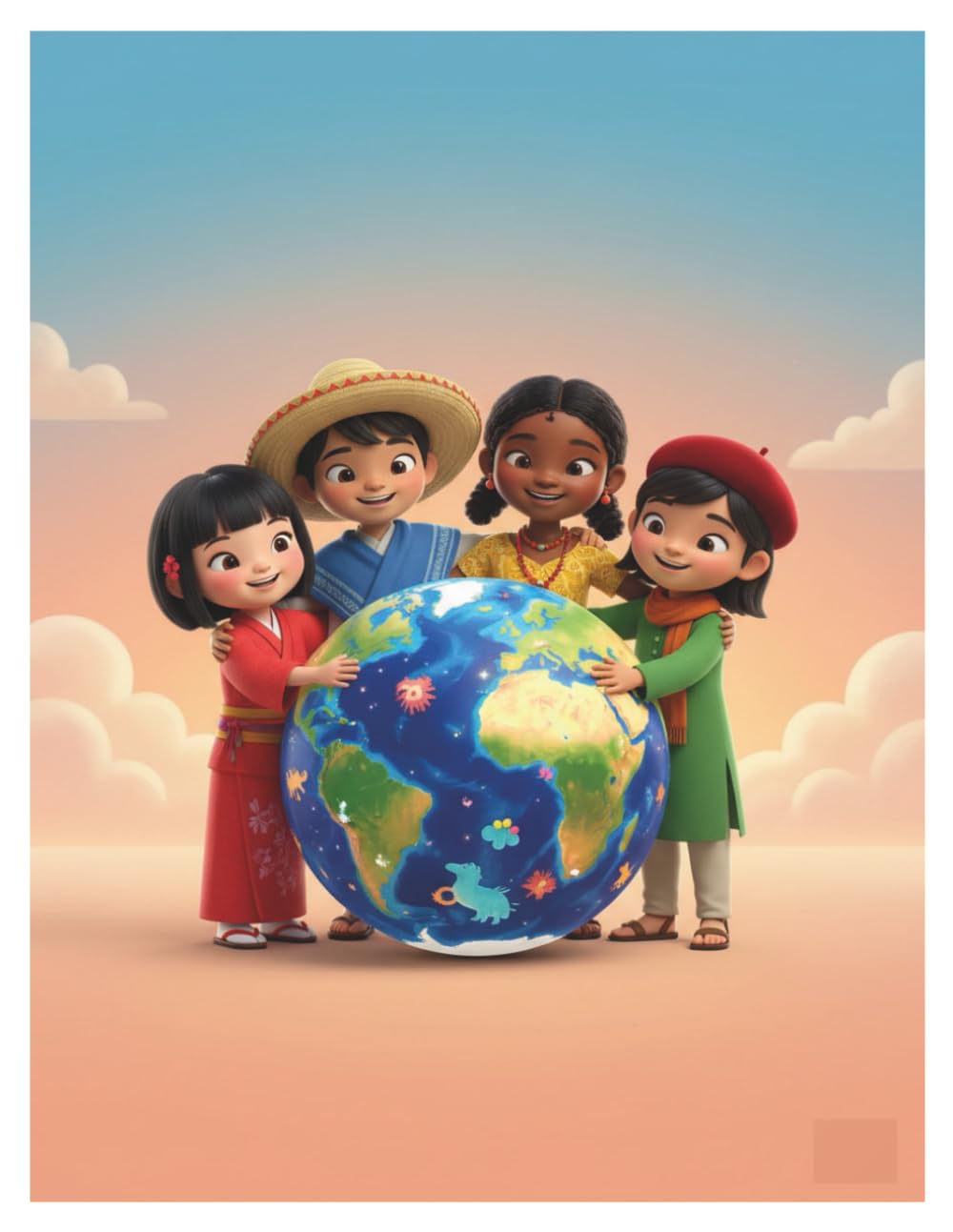 Tiny Citizens: Around the World in 40 Colors: An Educational Multicultural Coloring Book for Toddlers and Kids Ages 3-5 - Discover Countries, Cultures and Traditions
