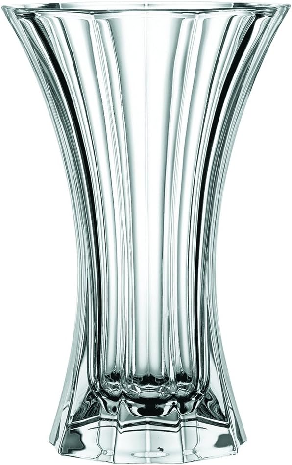 Spiegelau & Nachtmann Saphir 7" Crystal Vase - Decorative Glass Vase for Flowers, Home Décor, Centerpieces - Stylish Gifts for Weddings or Housewarming, Dishwasher Safe - Classic Luxury Crystal Vase