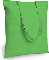 Vista 32 de TOPDesign Paquete de 10 bolsas de mano económicas de algodón de 11.8"x13", bolsas de tela ligeras y pequeñas reutilizables para compras