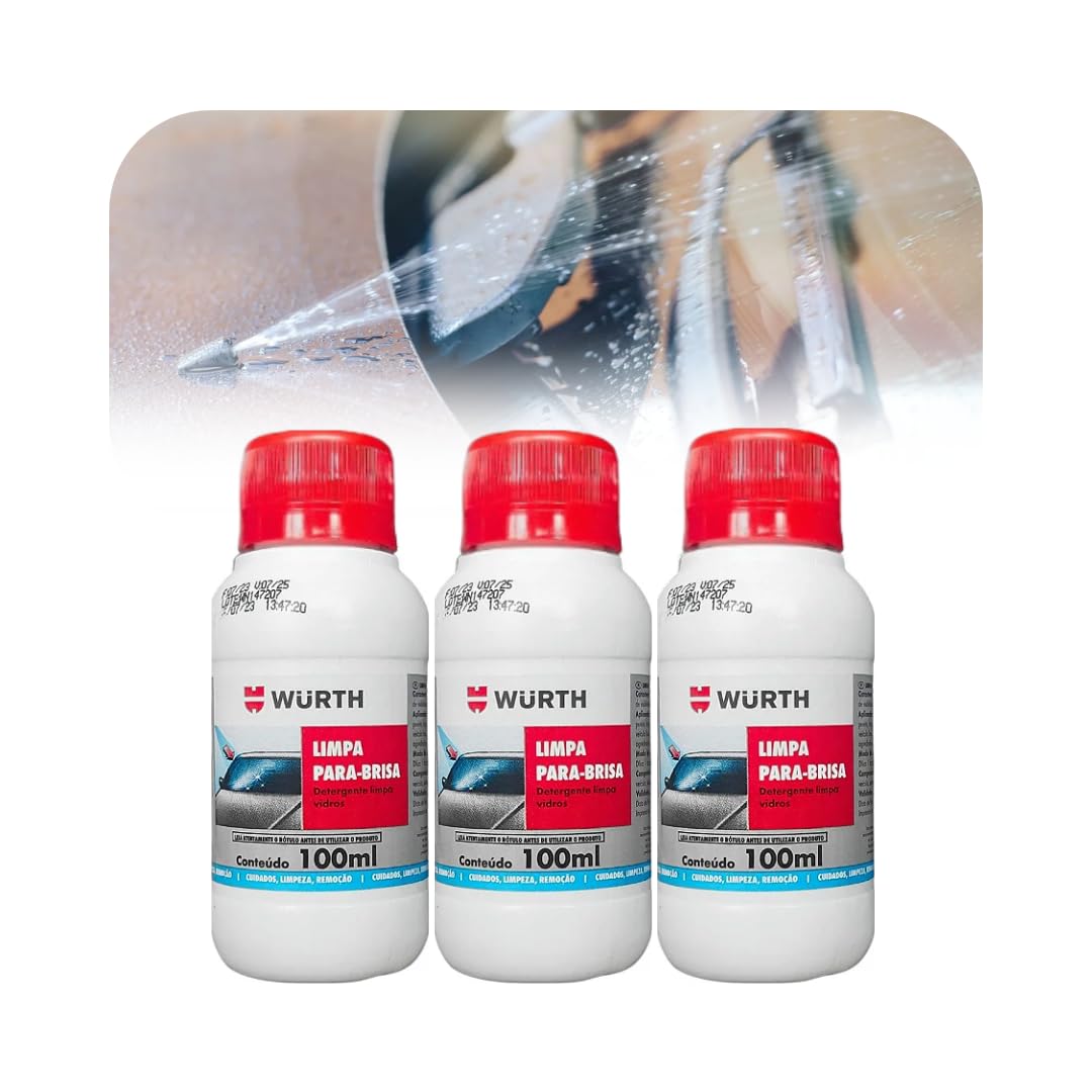 Kit de aditivos para limpador de parabrisa 100ml fluído líquido limpeza esguicho