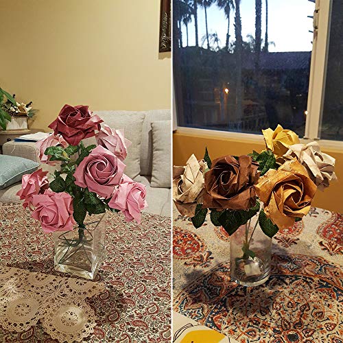 200 Pcs Floral Stem Wire,16 Inch 22 Gauge Dark Green Bouquet Stem For Flower Arrangements,Diy Crafts,Flower Making Supplies #TOP6