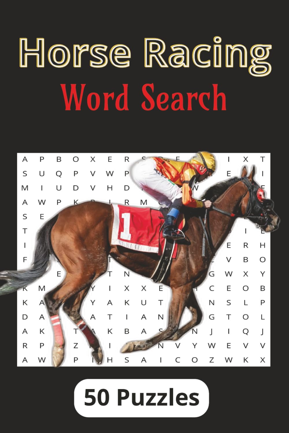 Horse Racing Word Search: Jockeys, Trainers and Famous Horses, Wordsearch Collection for Adults & Children