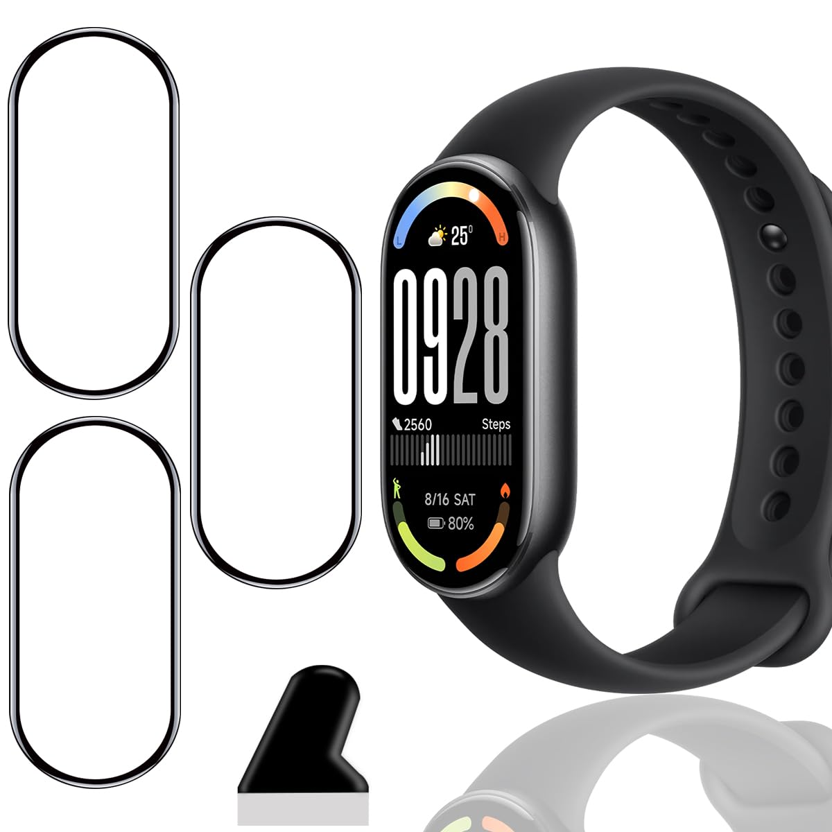 【3枚セット】 対応 Xiaomi Smart Band 10 フィルム ガラス…