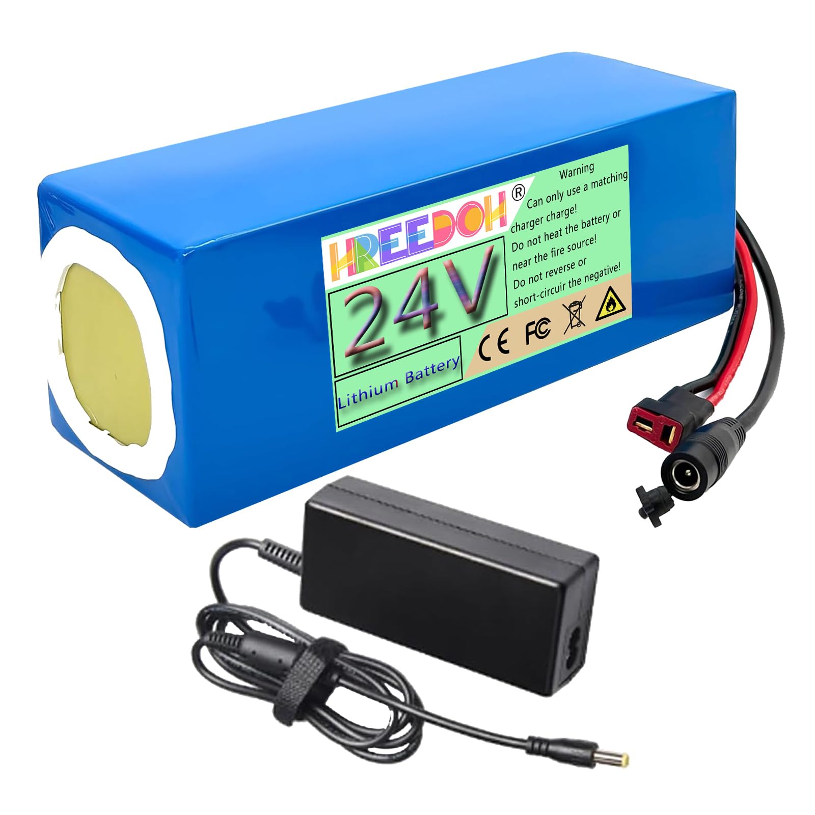 Batteria al Litio 24V Batteria agli ioni di Litio 24V 5AH 7.5AH 10AH 12.5AH 15AH 17.5AH 20AH per Motore 0-480W con caricabatteria