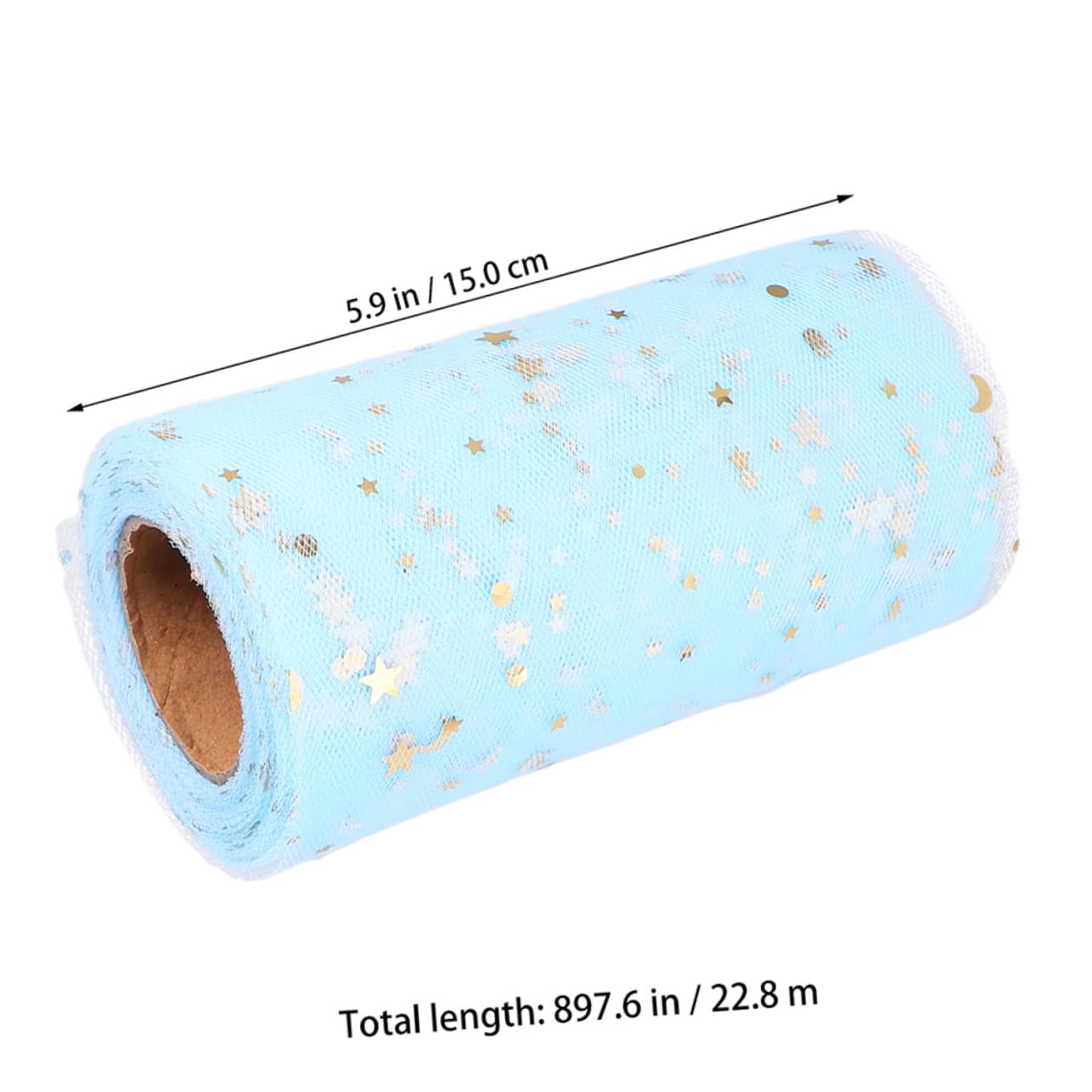 VILLCASE 6pièces Tulle Pailleté Étoilé Sequins Tissu De Décoration Pour Mariage Fête Et