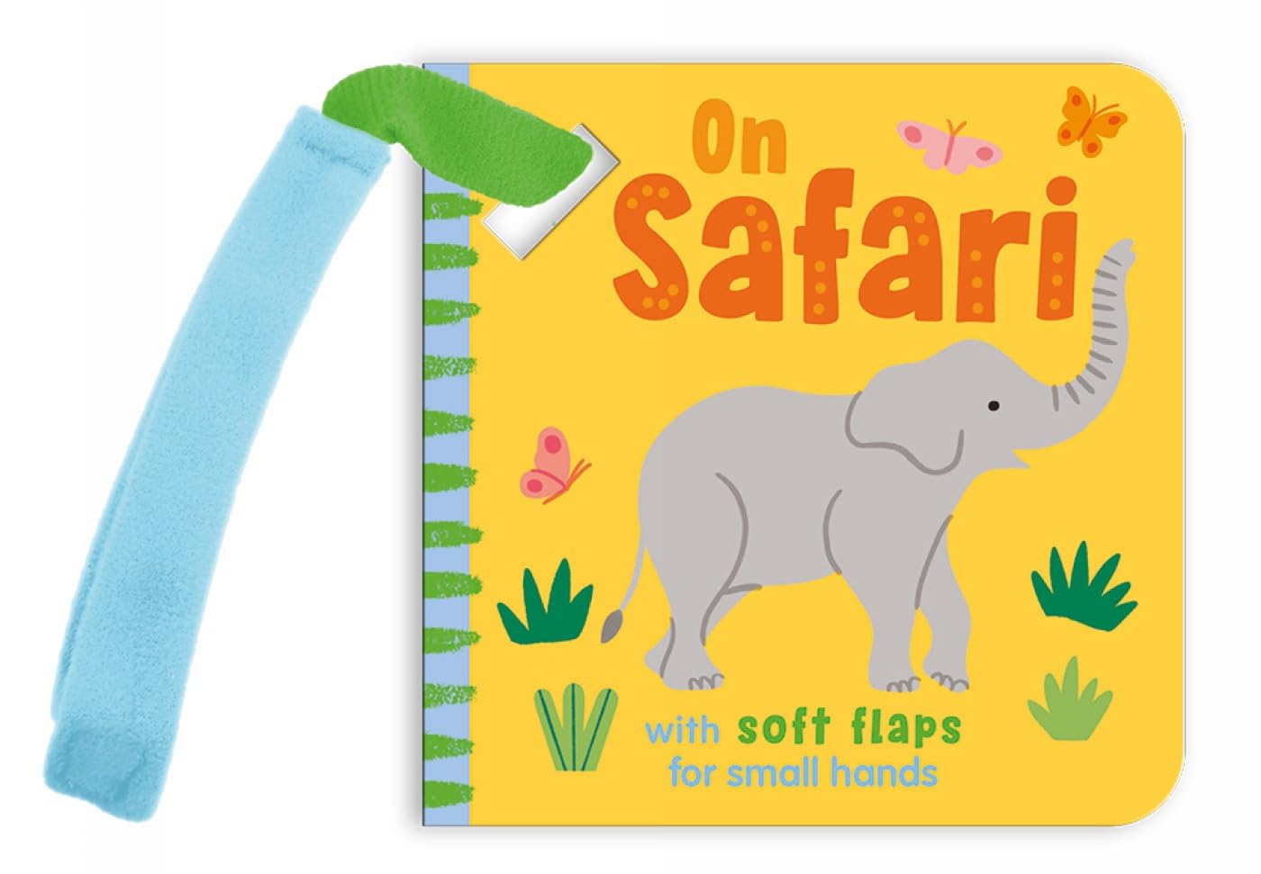 Buggy Book with Felt Flaps – On Safari | Chunky Pram Book for Babies | 6 Spreads of Bright Safari Scenes