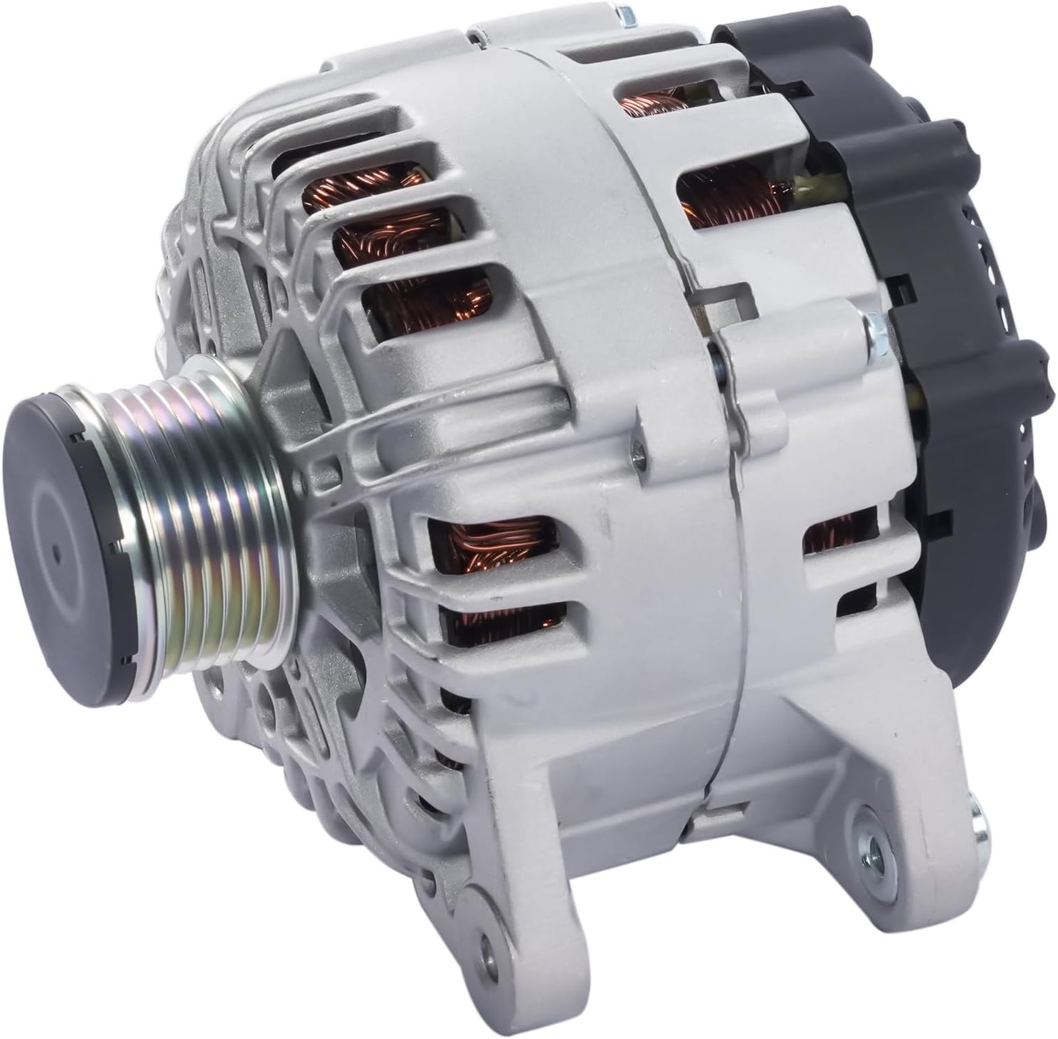 GELUOXI Alternator 12V 120A CW IR/IF SC6 Replacement for Nissan Rogue S SL SV Advance Exclusive Sense Sport Utility L4 2.5L 2014-2018 23100-4BA0A 23100-4BA0B