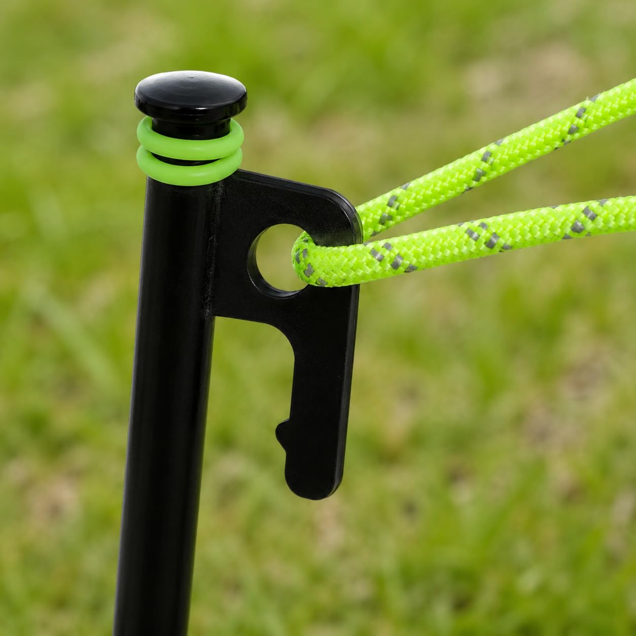 Robustes 21-teiliges Zeltzubehör-Set mit 20 cm Erdnägeln aus hochfestem Metall, windfest für Camping & Outdoor, reflektierende Abspannseile