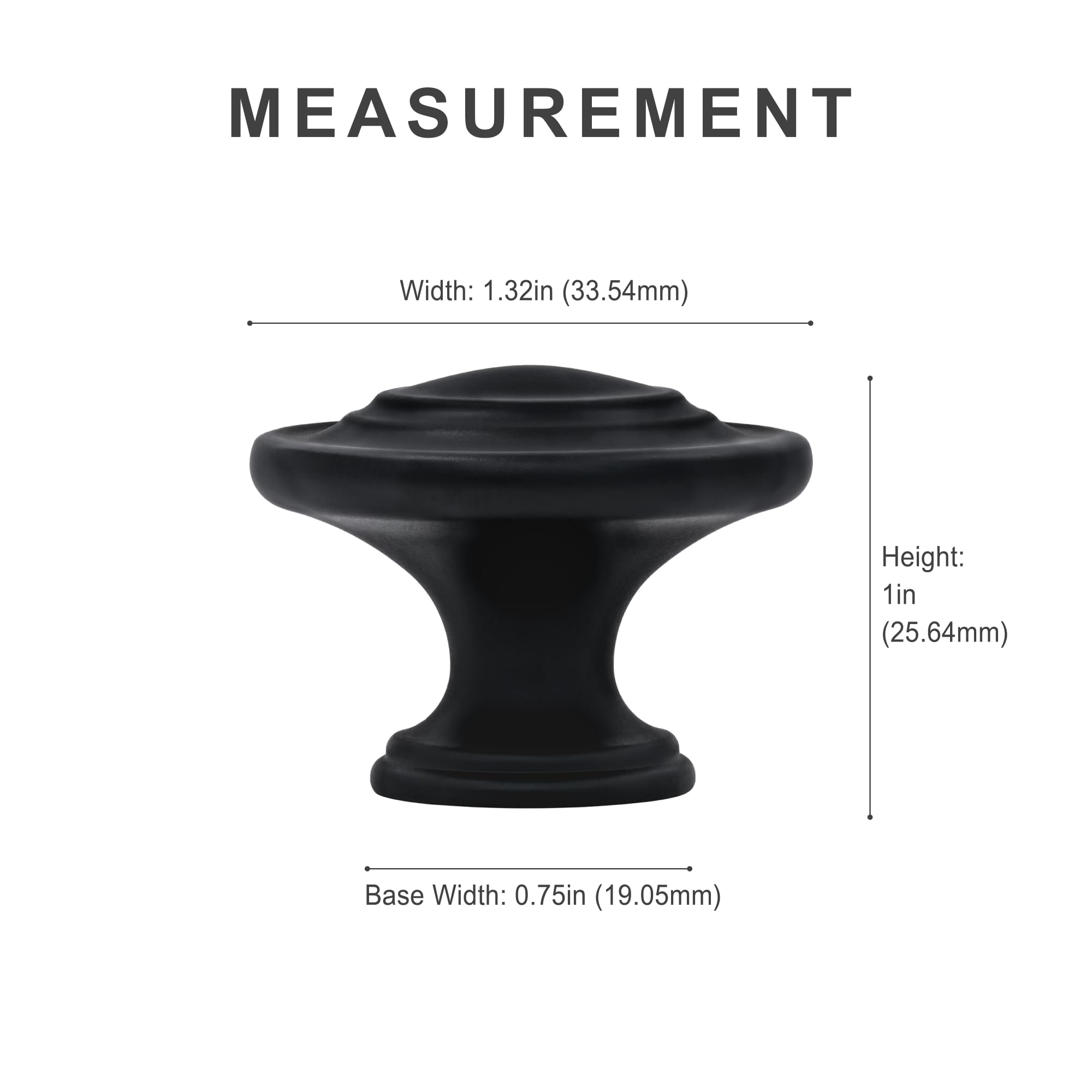 Asidrama – Lot De 10 Boutons D'armoire De Cuisine En Bronze Huilé – Quincaillerie D'armoires : Boutons En Alliage De Zinc Pour Tiroirs De Commode