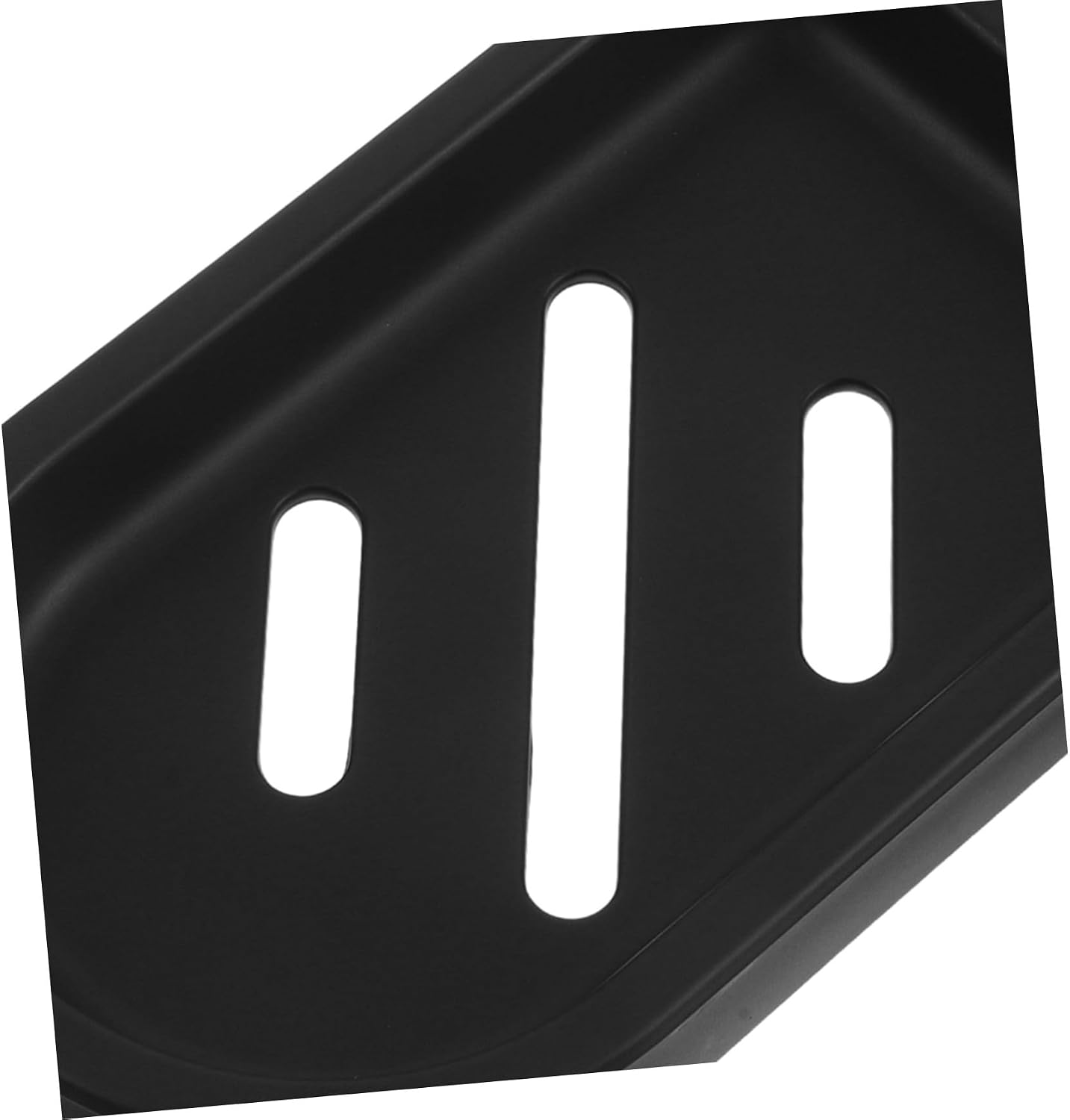 Black Shower Soap Holder Tray for 24mm Rod, Abs Space Saving image 3