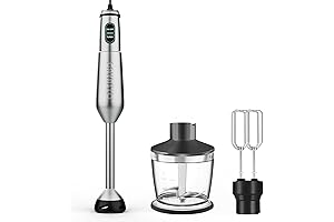 Immersion Blender Handheld 1000W Powerful Blender For Smoothies, Blend Superior Smoothies, Soups,...