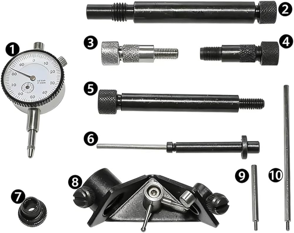 DorkTees Timing Locking Tool Set 10Pcs Diesel Pump Timing Tool Kit for Fiat 500 1.3L Diesel Engine 2007 2008 2009 2010 2011 2012 2013 2014 2015