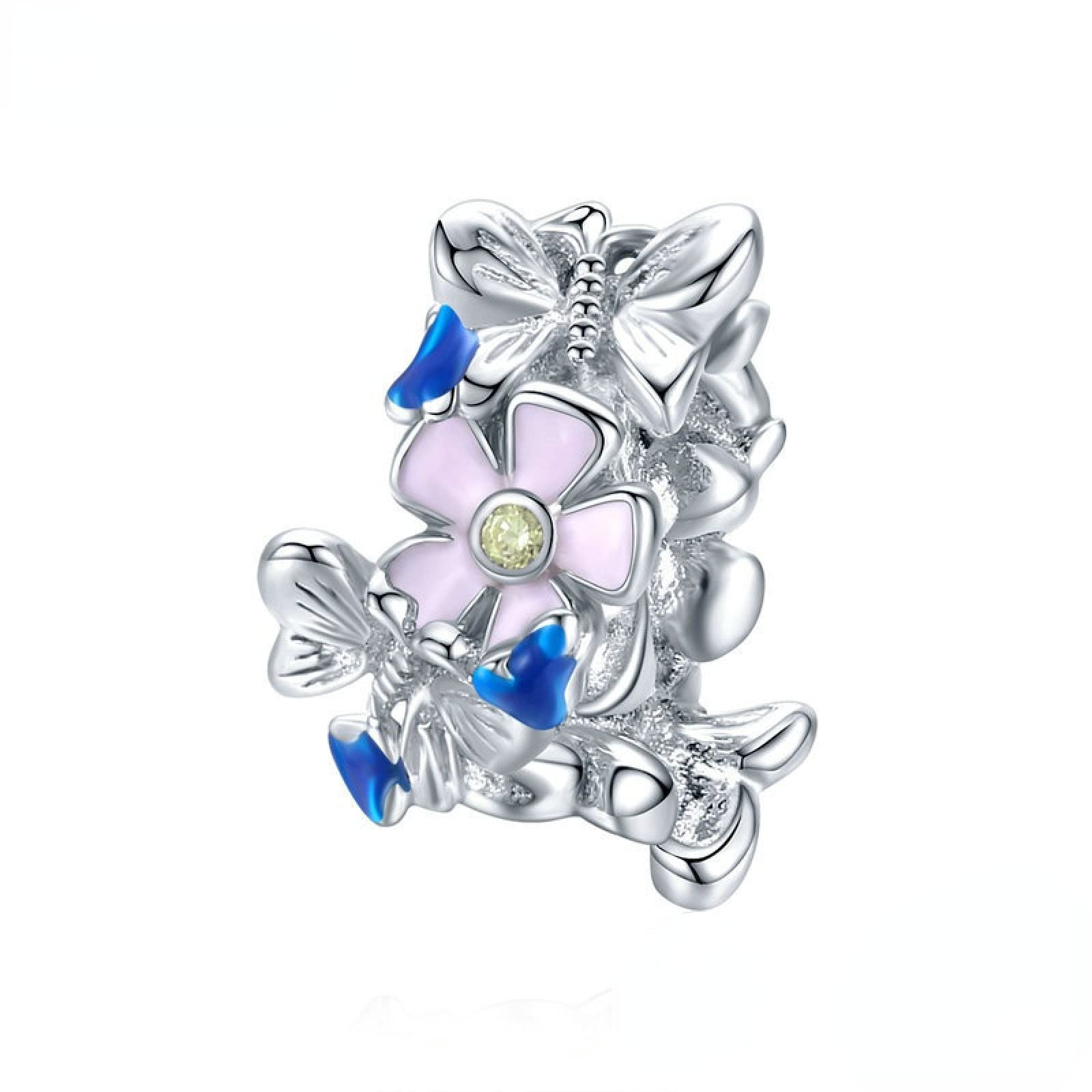 Cuentas de plata de ley 925 para hacer joyas pulseras collares con dijes jardín 7