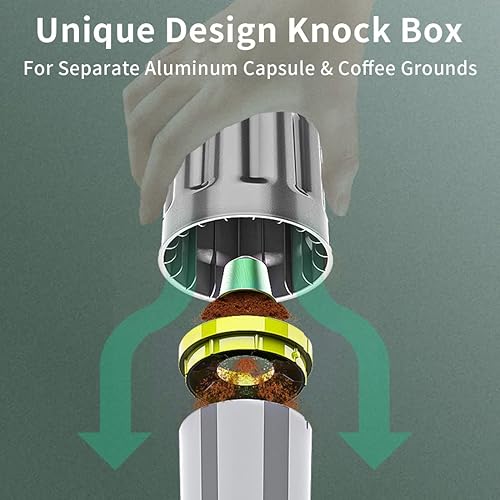 Miniatura 2 de Caja de reciclaje de cápsulas de café de aluminio Caja de reciclaje de cápsulas de café de tamaño pequeño Herramienta de cubo compatible con