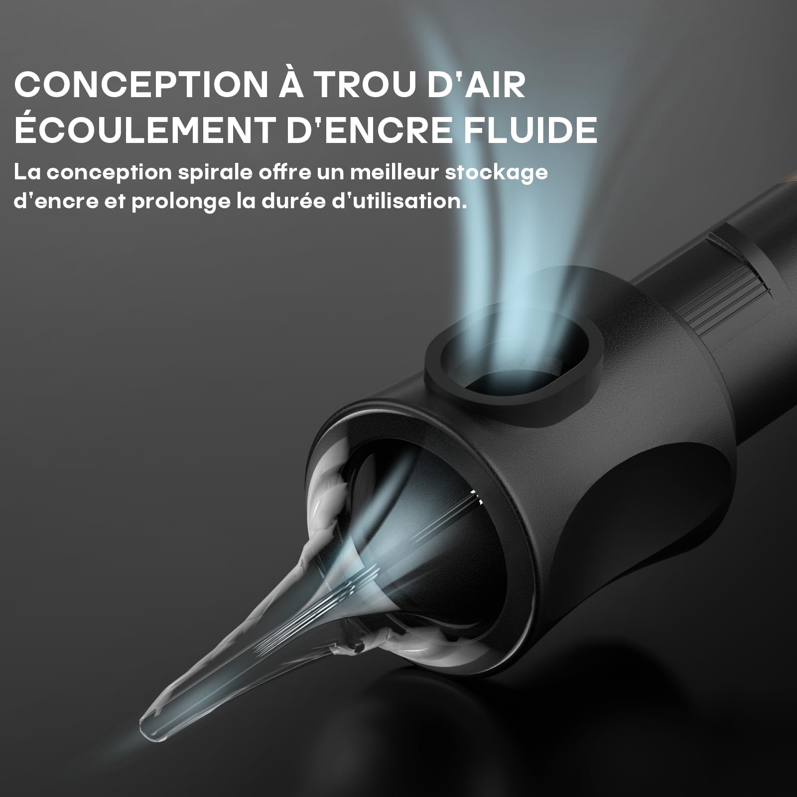 POSEIDON Cartouches d'Aiguilles de Tatouage Professionnelles - Lot de 20 5RS Round Shader (N°12), Acier Inoxydable avec Membrane de Flux d'Encre, Jetables & Compatibles Toutes Machines (1205RS)