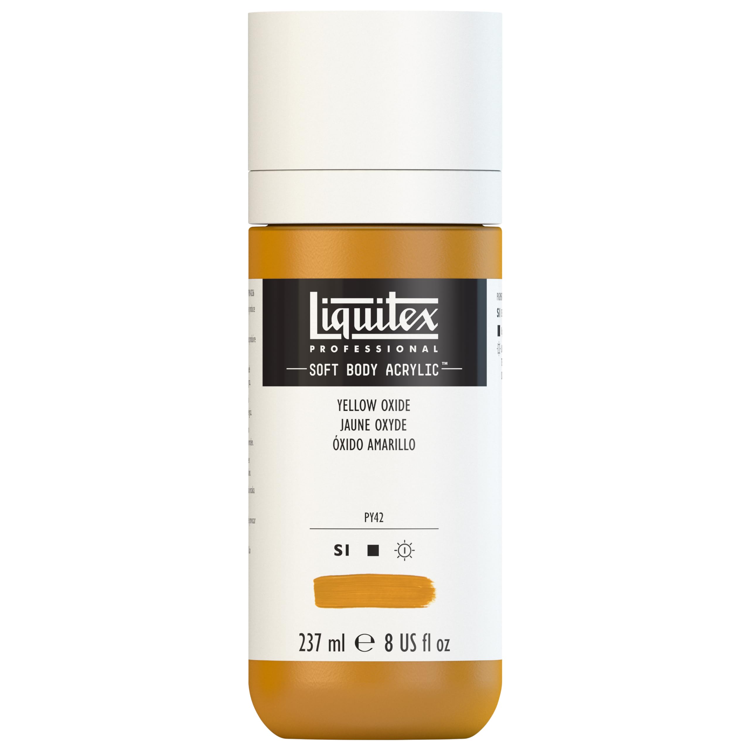 Liquitex 1923186 Acrylic Paint, Acrylic, Oxide Yellow, 237ml Dosierflasche
