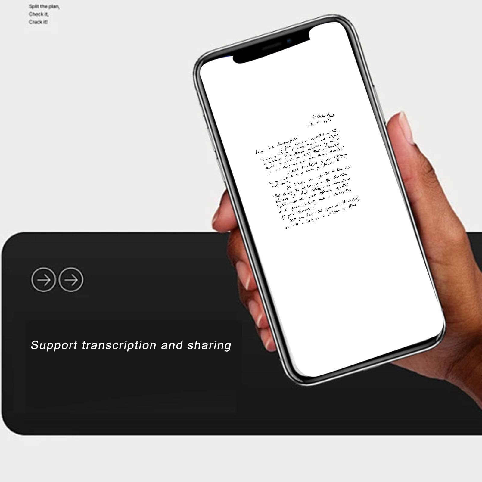 Cocoarm Stylo Intelligent et Carnet de Notes, Technologie de Synchronisation en Temps Réel, Reconnaissance de l'écriture Manuscrite, Prise de Notes Numériques, adapté aux étudiants et aux