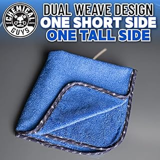 Chemical Guys Professional Grade Premium Microfiber Towels, Blue (16" x 16") (Pack of 3) - Safe for Car Wash, Home Cleaning & Pet Drying Cloths